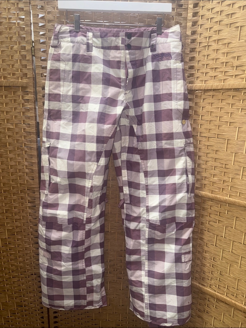 Burton Dry Purple Plaid Dry ride snow Pants
